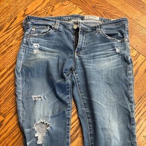 Distressed Blue Women's Jeans
